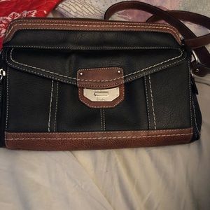 BOC black leather crossbody